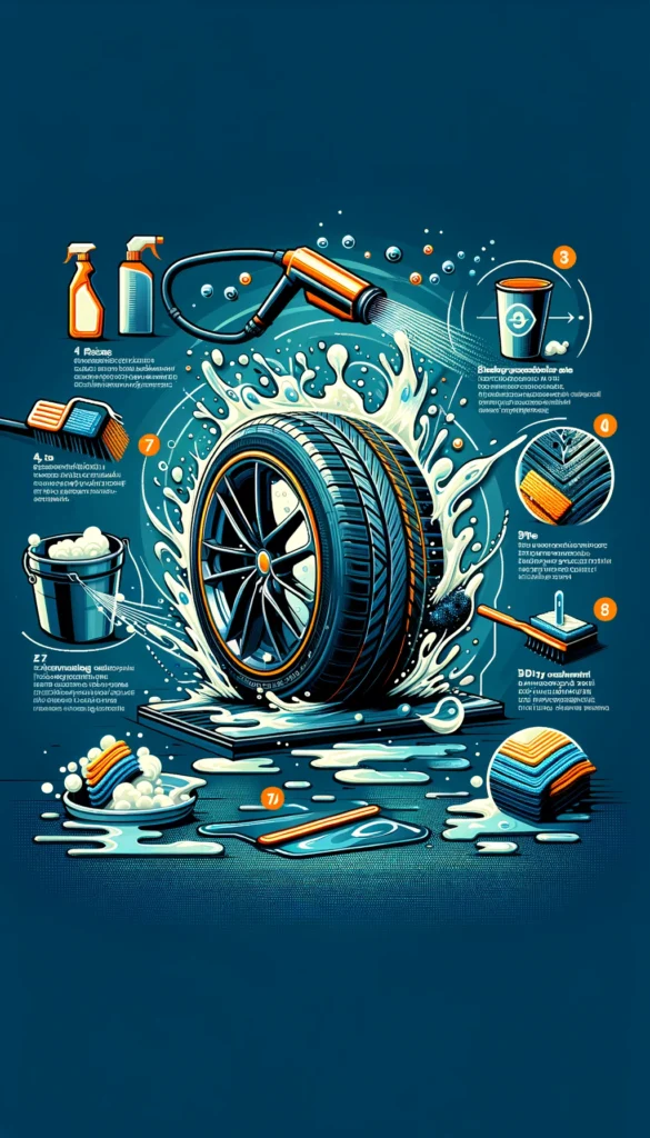 Tire cleaning process